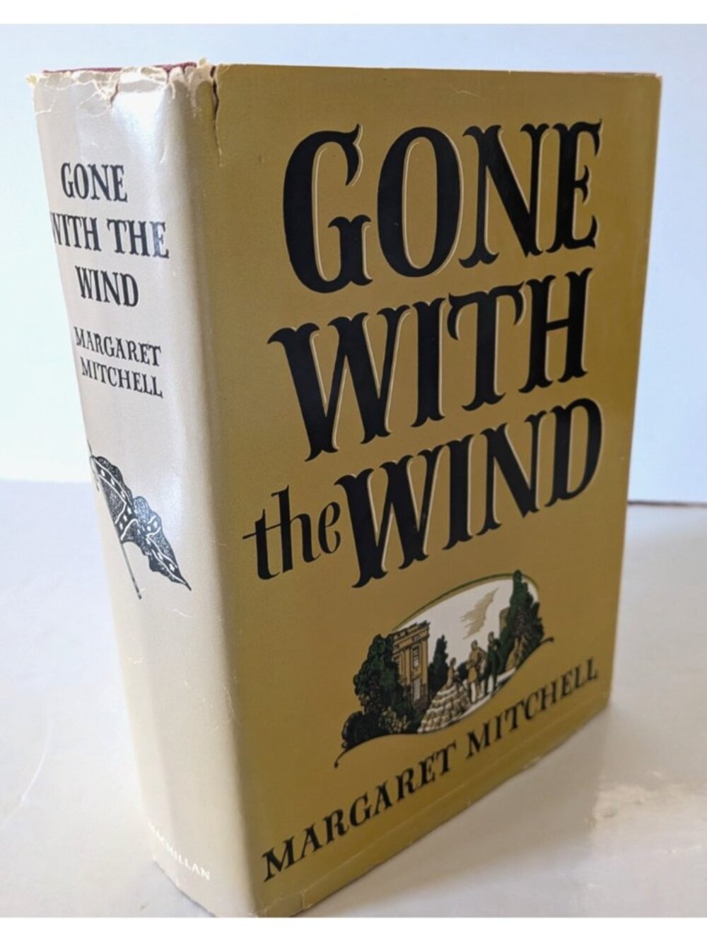 Vintage 1968 Margaret Mitchel Gone With The Wind Hardcover Book Macmillan USA
